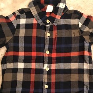 Flannel boys button down like new